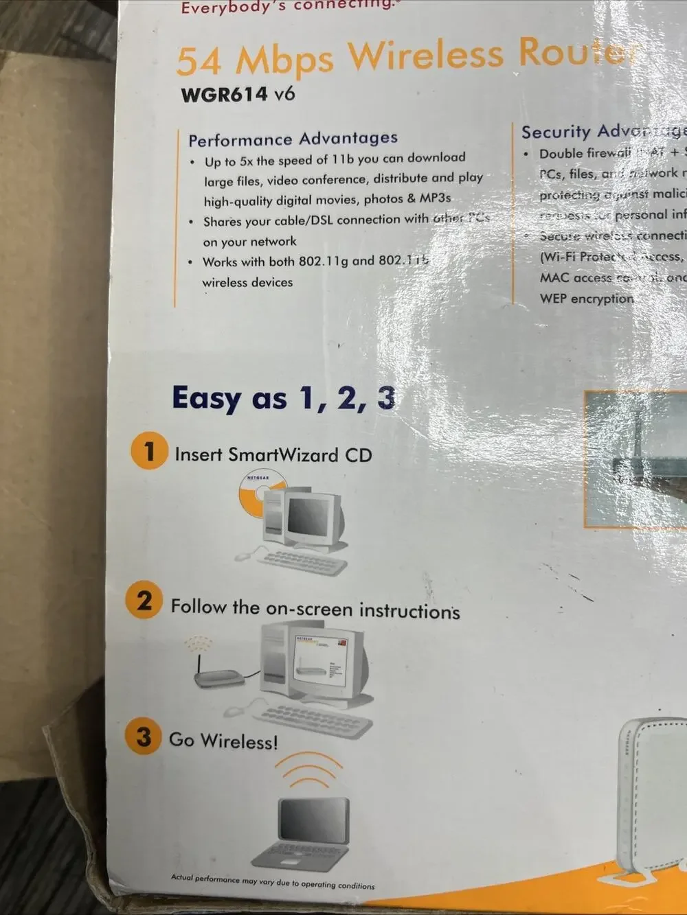 NETGEAR WGR614NA 54 Mbps Wireless G Router 4-Port 10/100 Sealed NIB - Picture 5 of 6